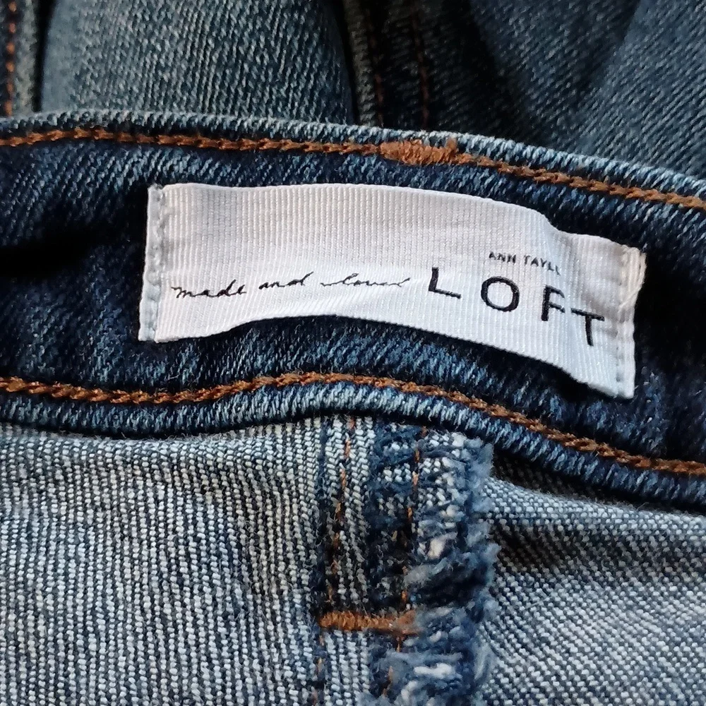 LOFT Medium Blue Denim Jean Shorts